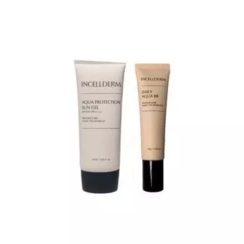 Inselderm Aqua Protection Sun Gel SPF50+ PA++++ 50 мл + 1 ежедневный Aqua BB Cream 30 г