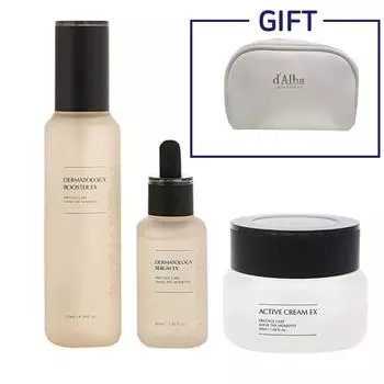 Inselderm Cosmetics First Package EX Basic Booster Cream-сыворотка, набор из 3 предметов + подарочный мешочек Dalba, 1 шт.