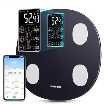 INSMART Весы для тела Баланс Умные Цифровые Весы для ванной для человека 180 кг ИМТ Жир в теле Профессиональные Биоимпедансные Весы