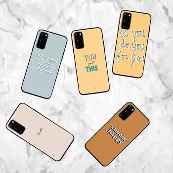Inspirational English Phone Case For Samsung Galaxy S7 Edge Plus S9 S20Plus S20ULTRA S10lite S225G S10 Case samsungS22plus5G