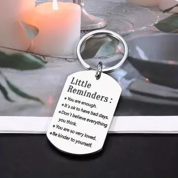 Вдохновляющий брелок для ключей, подарок для сына, дочери, сестры, брата, лучшей подруги, подвески из нержавеющей стали, ювелирные изделия на день рождения, Рождество для мужчин и женщин 1pc