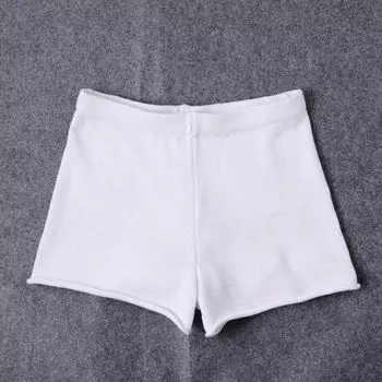 Instagram High Waist Stretch Slim Looking Hip Beach Shorts White S