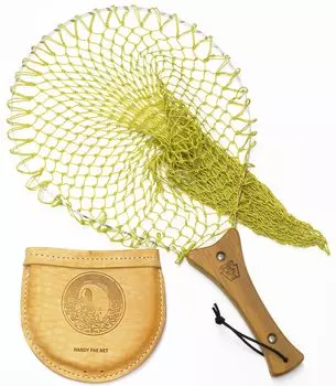 InstaNet с деревянным шнуром для сетки M, размер, ручка/кожаный чехол/Кремона горчичный