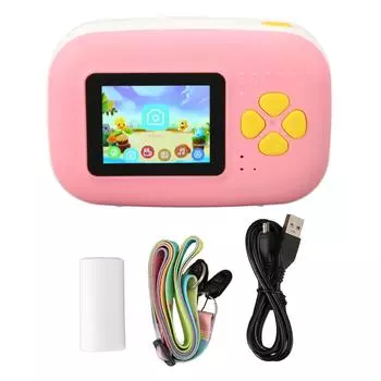 Instant Camera 2 Inch HD Screen 16MP USB Charge 1080P Video Recording MP3 Function Kids Camera with
