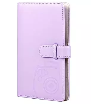 Instax Альбом Instax Книга для Instax Mini Большая емкость Instax Mini Instax Пленка Instax Mini 96 листов Компактный тип салфетки VOW&ZON (фиолетовый)
