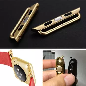 Инструмент Адаптер Часы Деталь Соединение Модные Аксессуары iwatch Для Apple Watch Ремешок Комплект Мужская Мода 38mm чёрный