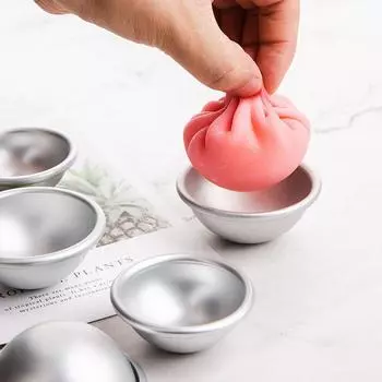 Инструмент Daifuku Десерт Полукруглая форма для бомбы Форма для моти Форма для снежного кома Торт Кондитерские изделия 3D Алюминиевый шар