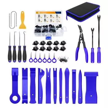 Инструмент для автомобильной отделки, плоскогубцы, инструменты для снятия крепежа, инструмент для отделки приборной панели, инструмент для снятия отделки без царапин, инструмент для снятия салона автомобиля синий
