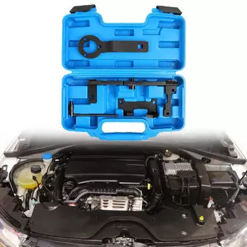 Инструмент для блокировки распредвала двигателя, техническое обслуживание автомобиля с переносным футляром, портативный, стальной, ручной