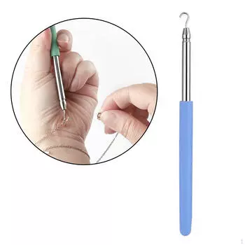 Инструмент для браслета, помощник, прочный, портативный, надевайте украшения самостоятельно синий