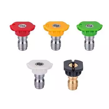 Инструмент для быстрого подключения насадки для мойки высокого давления, наконечники распылительных насадок, несколько градусов разноцветный