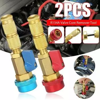 Инструмент для быстрого снятия сердечника клапана R134/R12. Инструмент для снятия сердечника клапана высокого/низкого давления для системы кондиционирования воздуха с хладагентом.