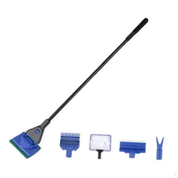 Инструмент для чистки аквариума, сменная стеклянная щетка, многоразовые легкие наборы