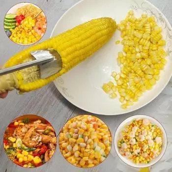 Инструмент для чистки кукурузных початков из нержавеющей стали Magic Corn Stripper Easy Corn Thresher с