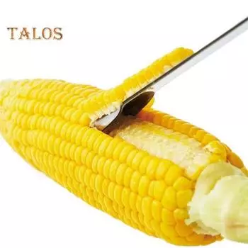 Инструмент для чистки кукурузы из нержавеющей стали. Простой в использовании инструмент для чистки кукурузных початков. Удаляет зерна за считанные секунды. Кухонный гаджет для салатов, буррито, десертов. серебряный