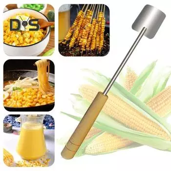 Инструмент для чистки кукурузы Эргономичный дизайн Устройство для чистки кукурузных початков для безопасного и легкого удаления кукурузы Из нержавеющей стали Кукурузная щетка Резак для салатов, буррито и десертов