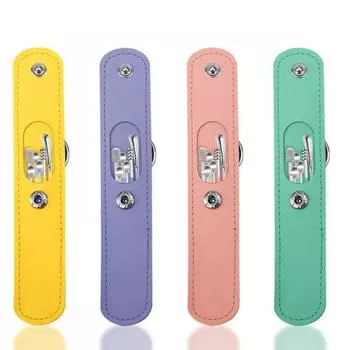 Инструмент для чистки Кюретка из нержавеющей стали Набор для чистки ушей Палочки для чистки ушей Инструмент для чистки ушной серы Удалитель ушной серы жёлтый