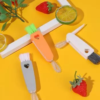 Инструмент для чистки ланч-бокса, щетка для очистки крышки, щетка для очистки бутылок с молоком, резиновое кольцо серый