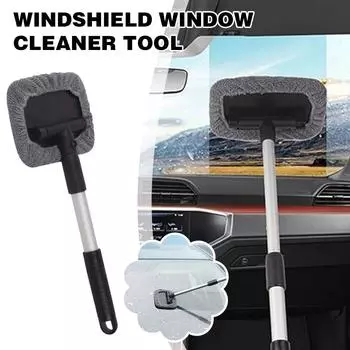 Инструмент для чистки лобового стекла автомобиля, выдвижная швабра из алюминиевого сплава, щетка для стекла, стеклоочиститель, аксессуары для мойки автомобилей, очиститель автомобиля O4W3