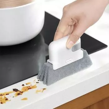 Инструмент для чистки оконных пазов Щетка для мытья окон Инструменты для очистки направляющих раздвижных дверей Ручной очиститель щелей Уборка кухни