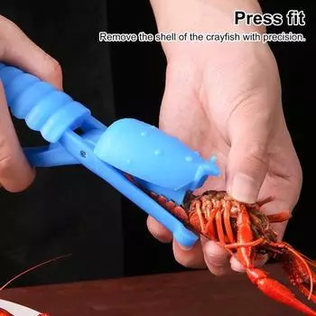 Инструмент для чистки раковых раковин Инструмент для чистки хвостов креветок для морепродуктов Легкое устройство для чистки раков Безопасные раки 2pcs красный
