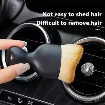 Инструмент для чистки салона автомобиля Мягкая щетка для удаления пыли из щелей в салоне автомобиля, щетка для удаления артефактов на приборной панели