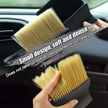 Инструмент для чистки салона автомобиля Щетка для чистки воздуховыпускного отверстия кондиционера Мягкая щетка для автомобиля Щетка для удаления пыли из щелей автомобиля Щетка для артефактов
