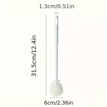 Инструмент для чистки стакана с водой щелевая щетка длинная ручка щетка для чистки многофункциональная 1 шт бытовая специальная щетка для чистки бутылок кружек ювелирных изделий белый