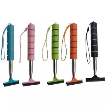 Инструмент для чистки стеклоочистителя заднего вида автомобиля, очиститель автомобильного стекла, скребок, аксессуары, ручка, телескопическая щетка для мытья окон чёрный