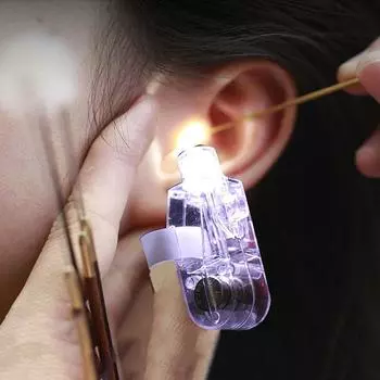 Инструмент для чистки ушей Лампа для большого пальца Удаляющий воск Светильник для практичной чистки Ушной светильник Инструменты для чистки ушей