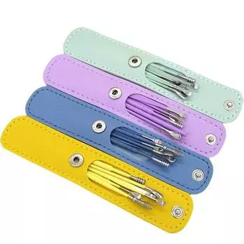 Инструмент для чистки ушей Ложка для чистки ушей Инструменты для чистки ушей Палочки для чистки ушей Набор для чистки ушей Удалятель ушной серы жёлтый