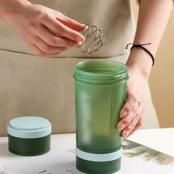 Инструмент для десерта, чашка для шейкера из нержавеющей стали, блендер, проволочный шарик, шейкер для смешивания, мешалка, миксер для протеинов, чашка-шейкер, 1 шт. 1pc