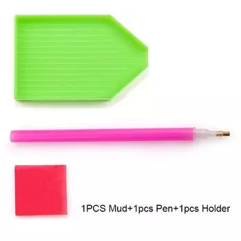 Инструмент для дизайна ногтей со стразами Инвентарь для сверления точек Клеевая ручка-сверло Набор инструментов для алмазного рисунка Инструмент для дизайна ногтей Пинцет Клей