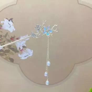 Инструмент для дизайна прически с жемчужными кисточками, китайские палочки для волос для украшения длинных волос