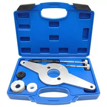 Инструмент для фиксации виброгасителя двигателя ZKTOOL, съемник шкива коленчатого вала, амортизатор, совместимый с Seat, Skoda, VW 4V TFSi EA888, эквивалентный OEM