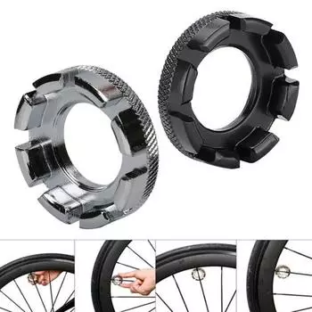 Инструмент для гаечного ключа для спиц велосипеда Инструмент для обода велосипедной спицы Велосипедный гаечный ключ для спиц чёрный