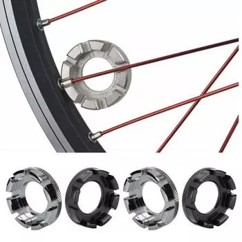 Инструмент для гаечного ключа для спиц велосипеда Инструмент для обода велосипедной спицы Велосипедный гаечный ключ для спиц серебряный