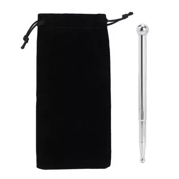 Инструмент для глубокого массажа тканей из нержавеющей стали, ручная акупунктурная ручка для домашнего салона красоты, серебристый