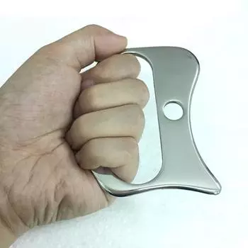 Инструмент для глубокого расслабляющего массажа тела из нержавеющей стали, скребок для массажа Гуаша, широкий скребок Гуаша 1pc