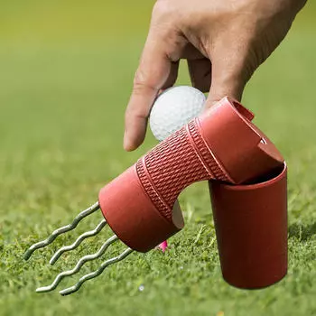 Инструмент для гольфа, зубец для ремонта газона, портативная прочная многофункциональная зеленая вилка для гольфа