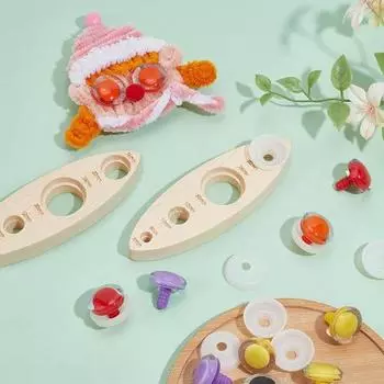 Инструмент для изготовления безопасных глаз из дерева, инструмент для вставки безопасных глаз, измерительная доска для безопасных глаз, вспомогательный инструмент для изготовления кукол-игрушек для вязания крючком своими руками