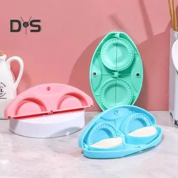 Инструмент для изготовления пельменей, быстрое производство, антидеформирующая пластиковая форма для пельменей с 2 сетками синий