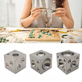 Инструмент для изготовления ювелирных изделий из полированной углеродистой стали с квадратным блоком для нанесения рисунка, с несколькими полостями, для ручной работы XS