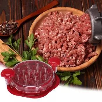 Инструмент для измельчения курицы Мясорубка Безопасная ручка Twist Большие измельчители мяса Прозрачный механизм Twist Практичный подарок для домашних поваров чёрный