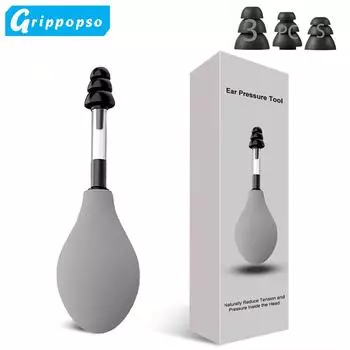Инструмент для измерения давления в ушах, портативное всасывающее устройство для снятия давления в ушах с 3 размерами берушей, инструмент для снятия давления в ушах при головной боли