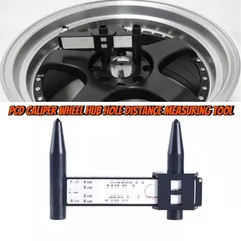 Инструмент для измерения разметки раздвижных PCD-болтов обода колеса, линейка с 8 отверстиями, линейка PCD, инструмент для измерения шага ступицы, инструмент для ремонта шин