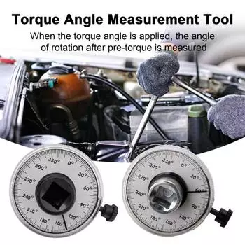 Инструмент для измерения угла крутящего момента 1/2 дюйма Автомобильный датчик угла и крутящего момента Указатель циферблата измеритель крутящего момента Измерительный прибор серебряный
