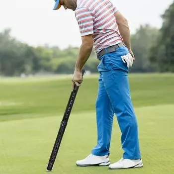 Инструмент для извлечения мячей для гольфа Съемная трубка Инструмент для извлечения мячей для гольфа Алюминиевый сплав Трубка для извлечения мячей Сборщик захватов для мячей Вмещает 21 мяч чёрный