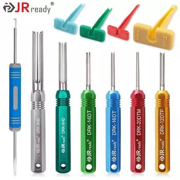 Инструмент для извлечения штифтов JRready для сплошных/штампованных контактов, инструмент для извлечения клемм для разъемов Deutsch DT/DTM/DTP/HDP/DRC, RT1B