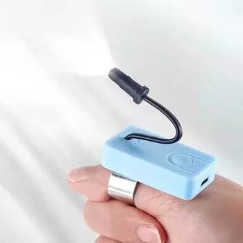 Инструмент для ковыряния в ушах Светодиодная подсветка для большого пальца Принадлежности для удаления ушной серы Практичная перезаряжаемая лампа